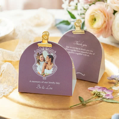 Godispåse med rundat fotoomslag