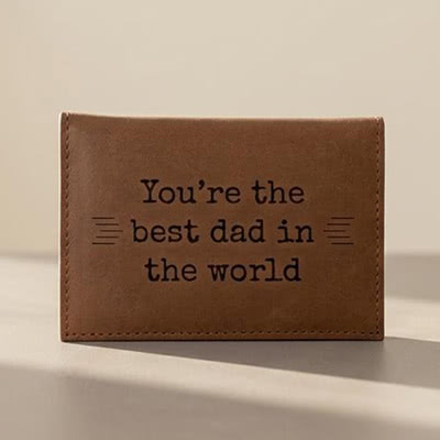 Korthållare i läder