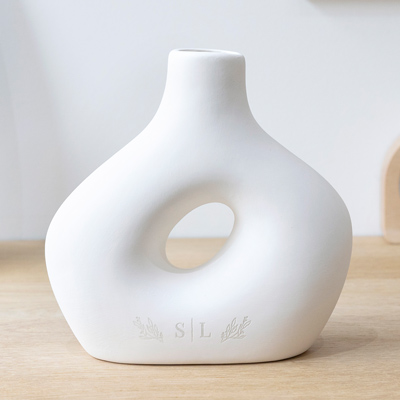 Engraved Ceramic Vase