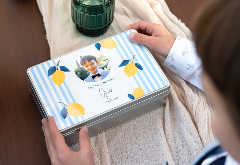 Boîte à biscuits personnalisée