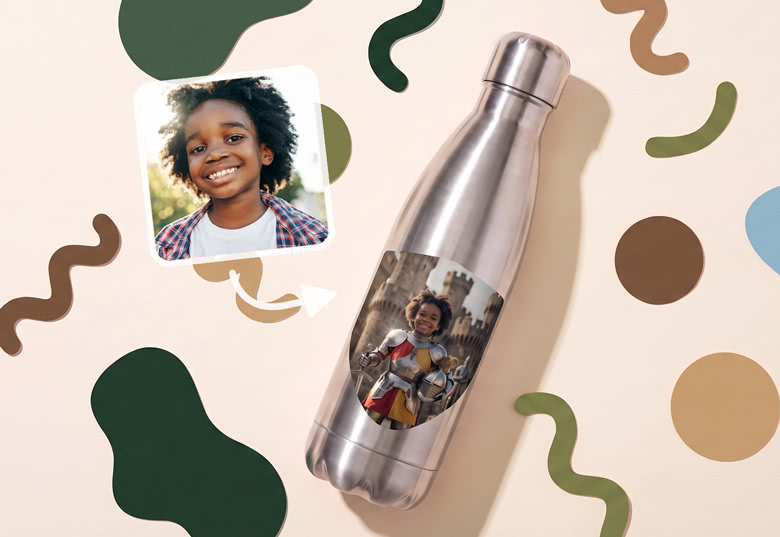 Gourde personnalisée pour l'école