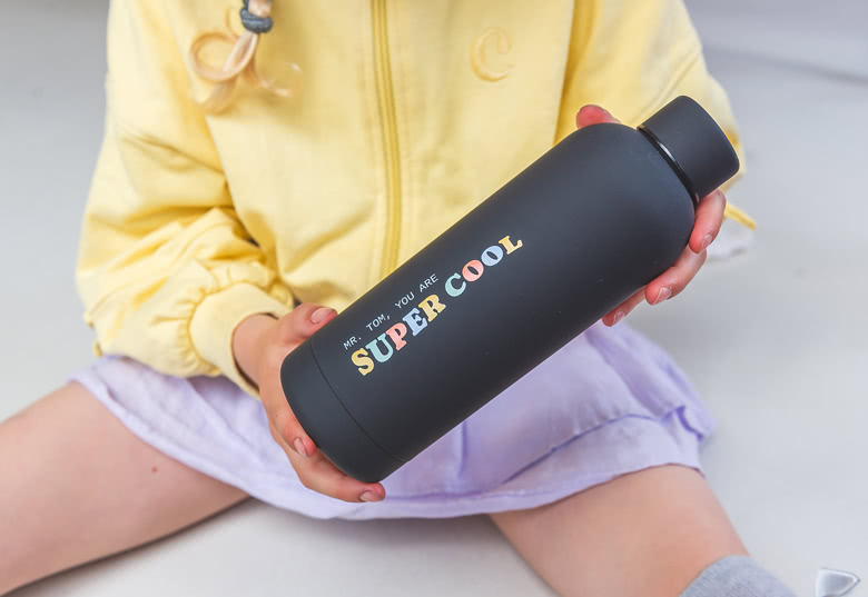 Water bottle with teacher's name
