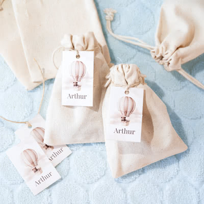 Small cotton bags - set of 12