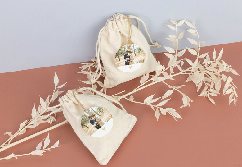 Small cotton bags - set of 12