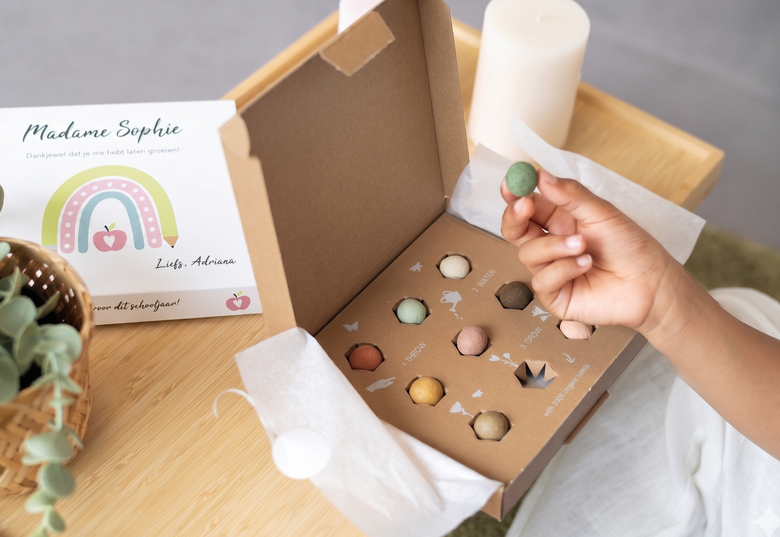 Blossombs - bombes à fleurs graines pour cadeau prof nature