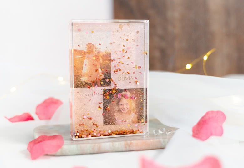 Cadre photo à paillettes fête des Grands-Mères