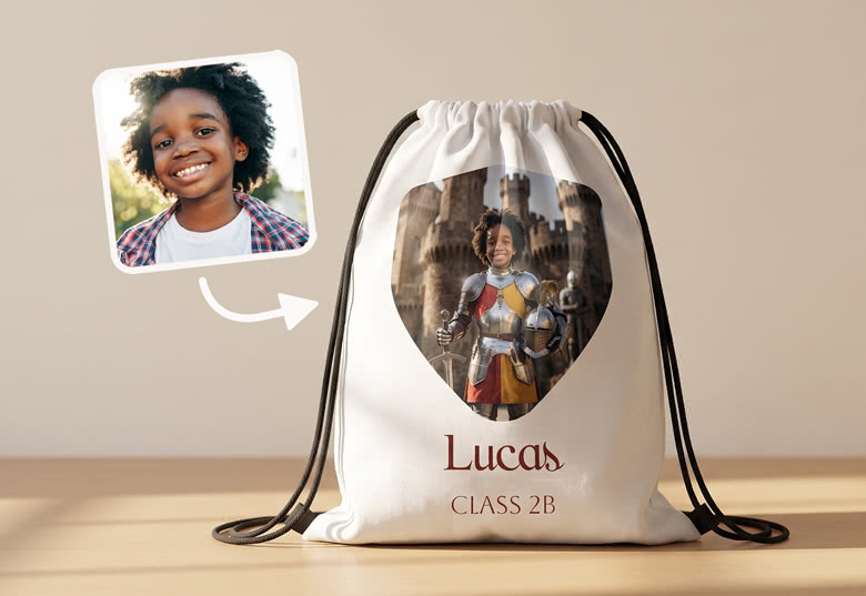 Sac de sport personnalisé pour l'école