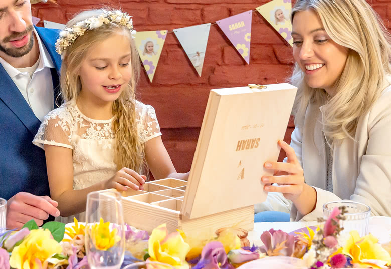 Boîte à souvenir en bois