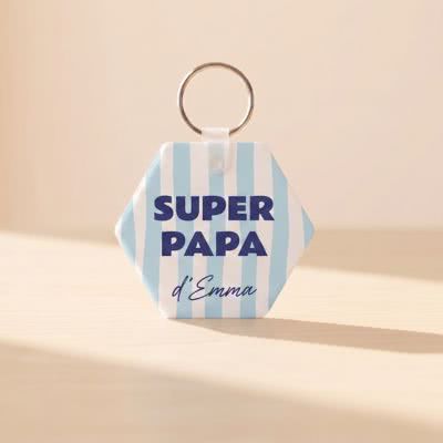 Porte clé photo pour les clés de papa