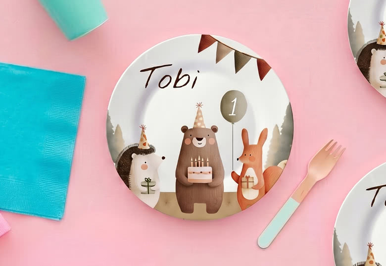 Assiette personnalisée enfant 