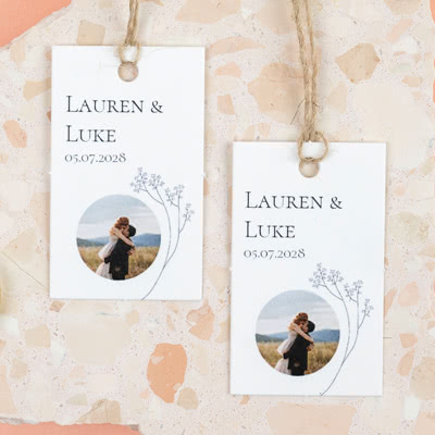 Lot de 48 étiquettes de remerciement