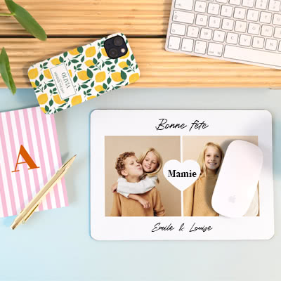 Tapis de souris pour la fête de Mamie