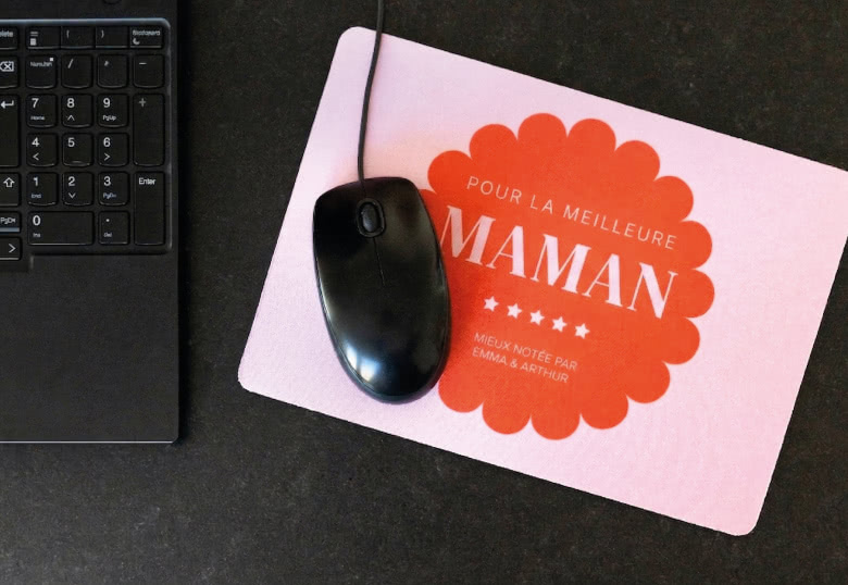 Cadeau fête des Mères personnalisé: le Tapis de souris