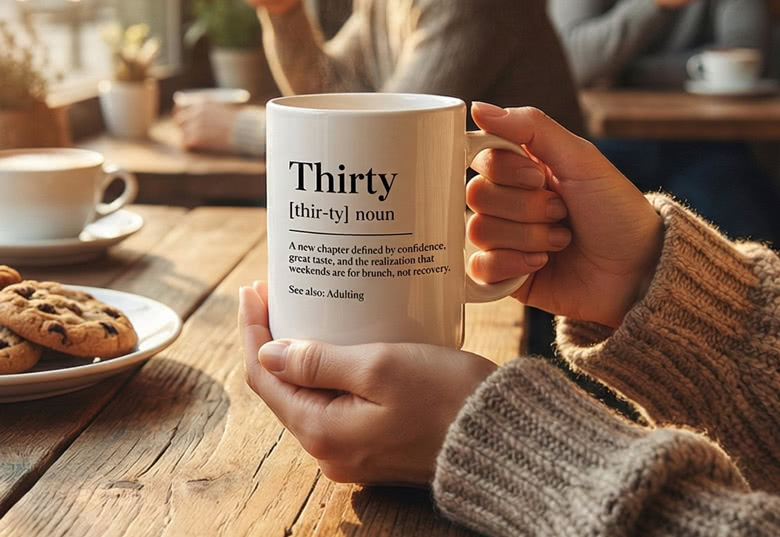 Krus som 30 års gave