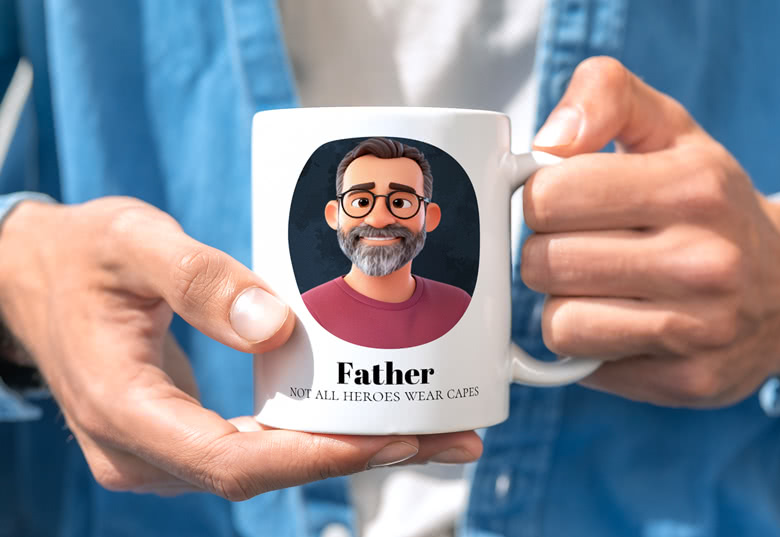 Custom mug with AI image