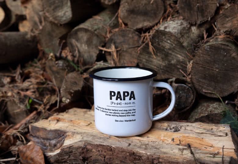 Mug émaillé pour le café ou le thé de papa