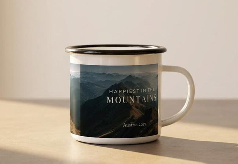 Emaljekrus til pappas kaffe eller te