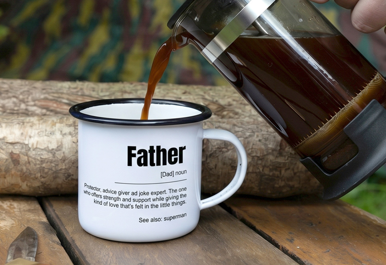 Emaille Tasse personalisiert