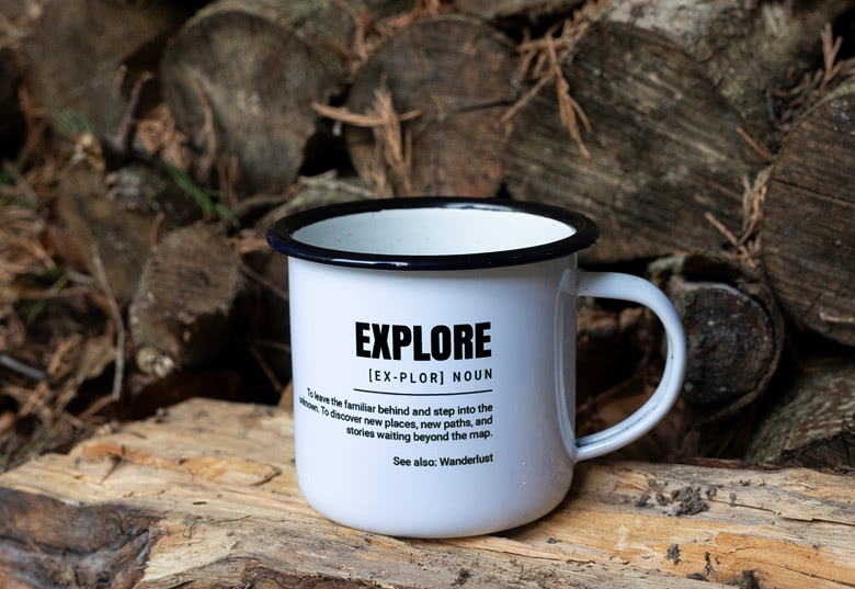 Emaljekrus til pappas kaffe eller te