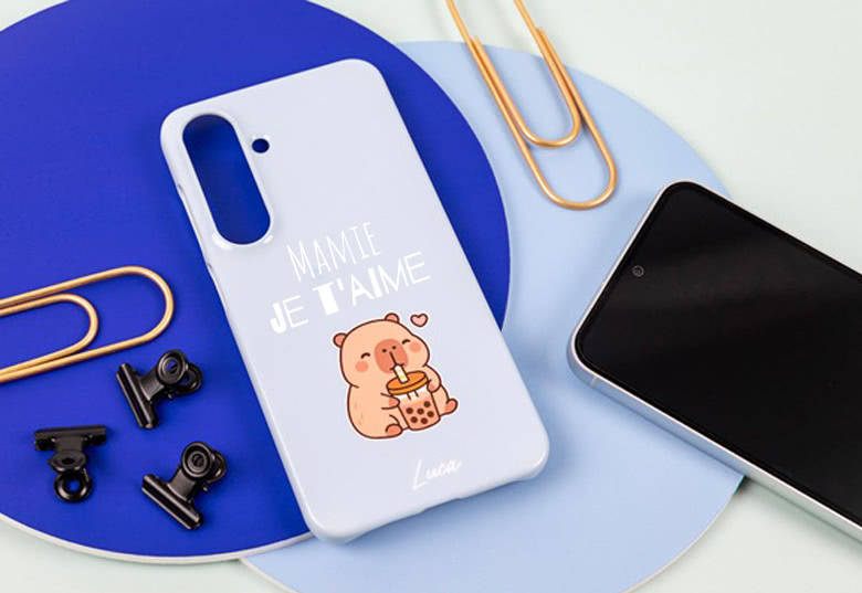 Coque de téléphone capibara Mamie je t'aime 