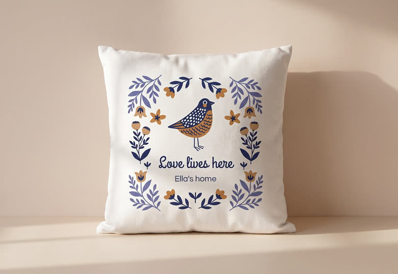 Coussin personnalisé