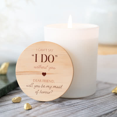 Duftkerze mit Bambusdeckel