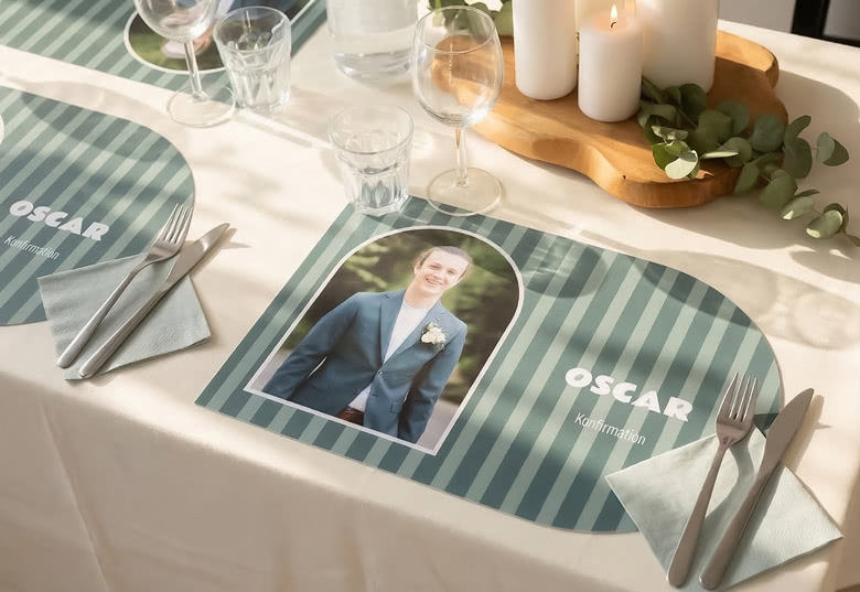 Personalised Paper Placemats with photo