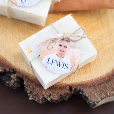 Zeepje met label (set van 6)