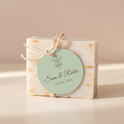 Soap bar with personalised label - 6 pcs