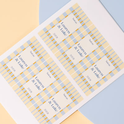 Stickers voor bedankjes
