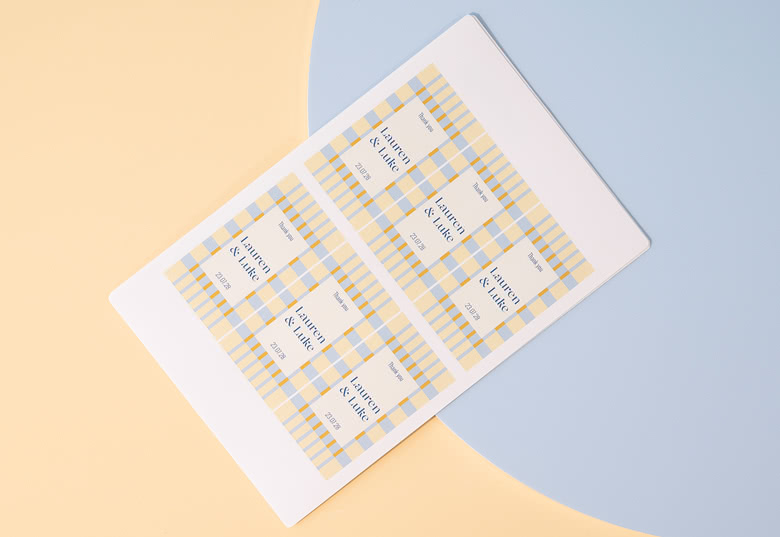 Stickers voor bedankjes