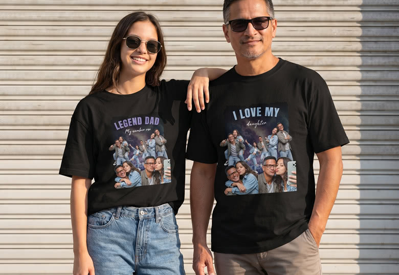 T-shirt personnalisé photo