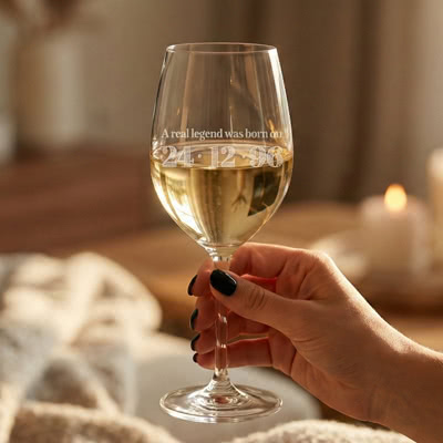 Vinglass som 30 års gave