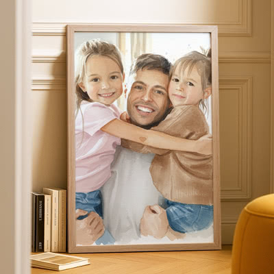 AI poster till fars dag