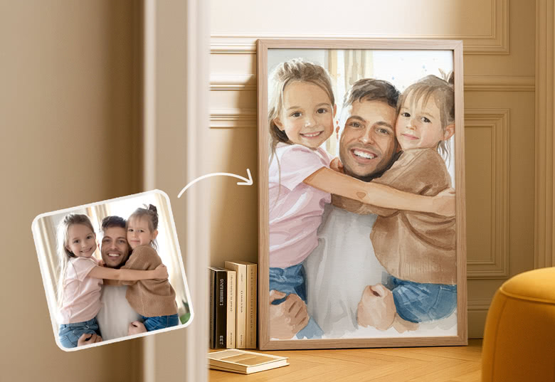 AI poster till fars dag