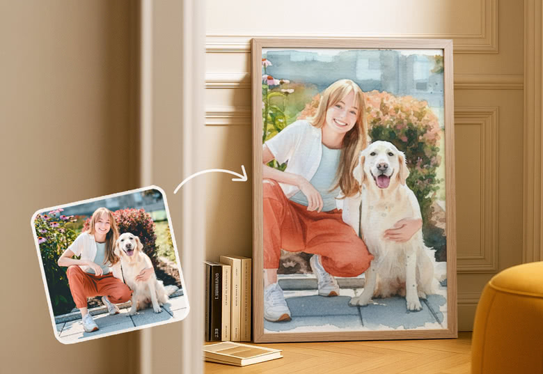 Poster IA animaux de compagnie