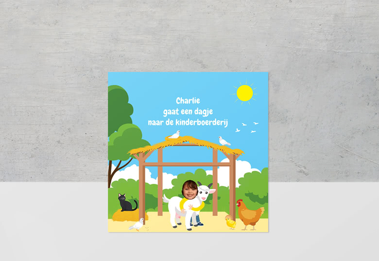 Klein Voorleesboek voor Jongens - Op Reis naar de Kinderboerderij