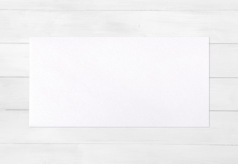 Enveloppen Glinsterend Wit Panorama (Set van 10)