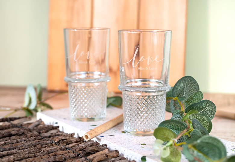 smartphoto Höga drinkglas (Set med 2)