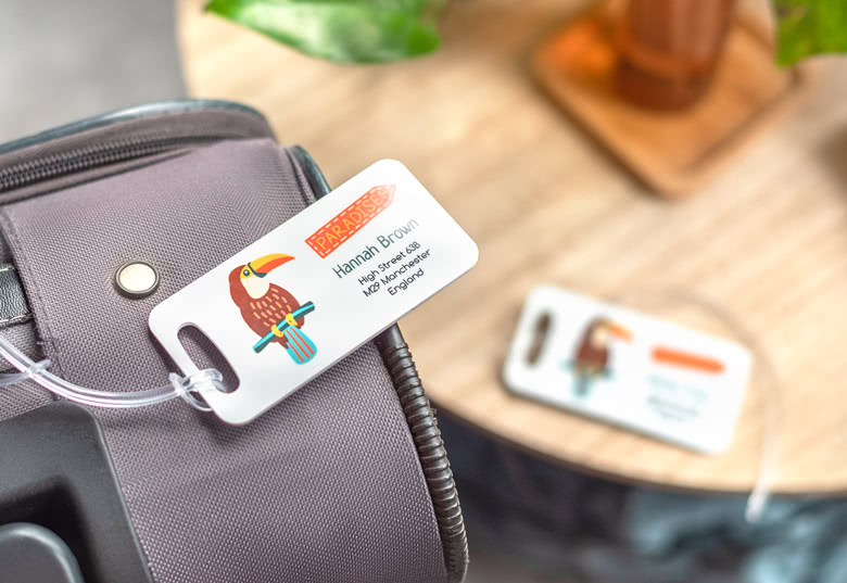 Design your own luggage tag