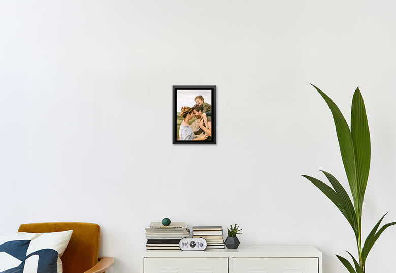 Framed Canvas 20 x 30 cm Black