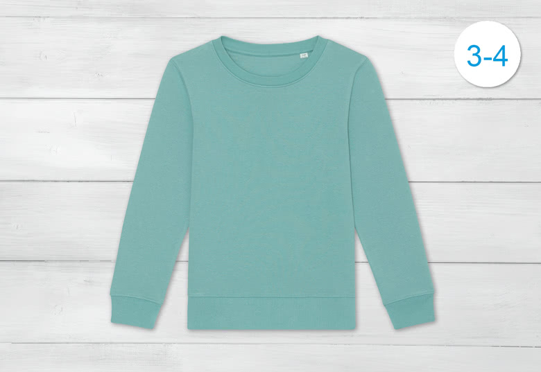 Sweater Kind Groenblauw 3 - 4 jaar