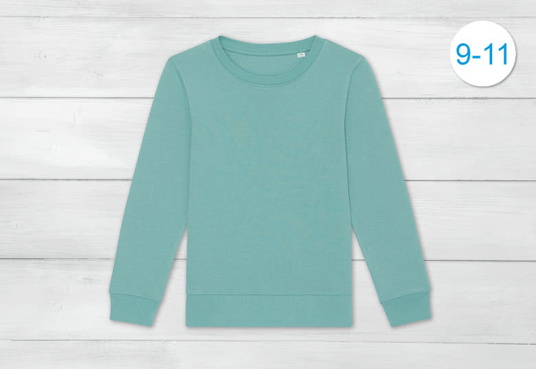 Sweater Kind Groenblauw 9 - 11 jaar