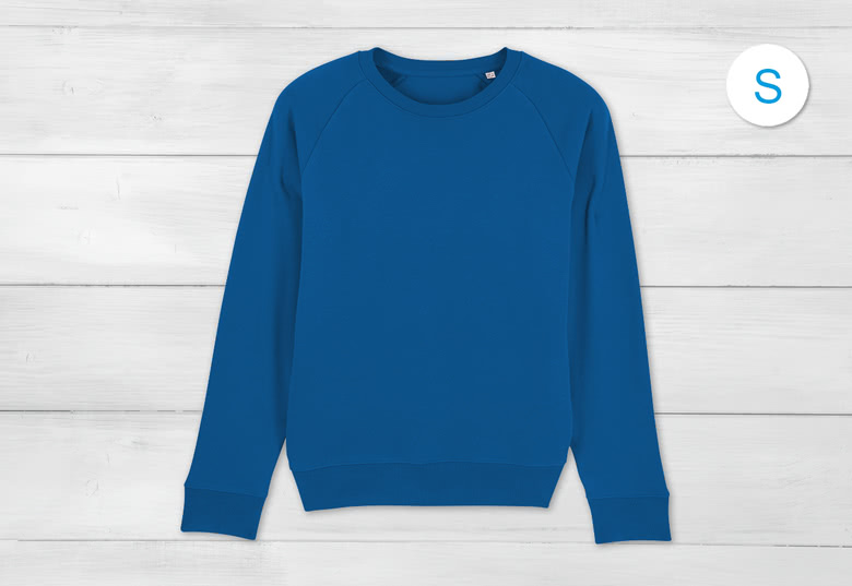 Sweater Unisex Kobaltblauw S