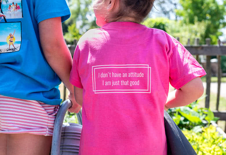 T-shirt kinderen roze Achterkant 12 - 14 jaar