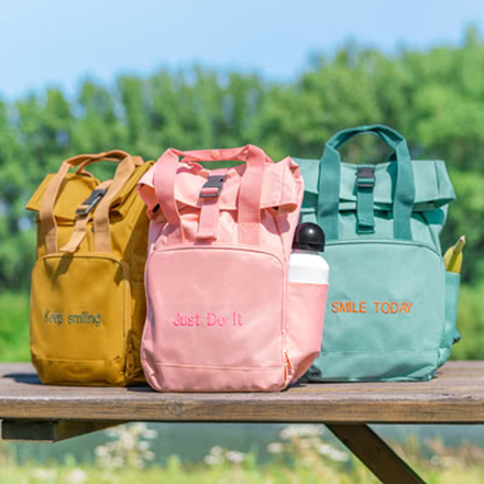 Sac à dos jaune moutarde