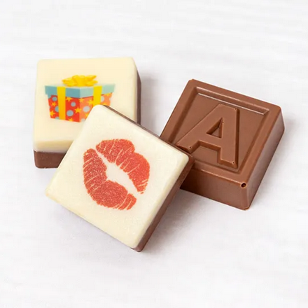 Message en chocolat 30 pièces