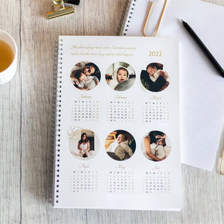 Cahier photo calendrier A4