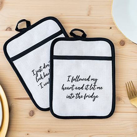 Personalisierte Topflappen mit Foto - 2 Stk.