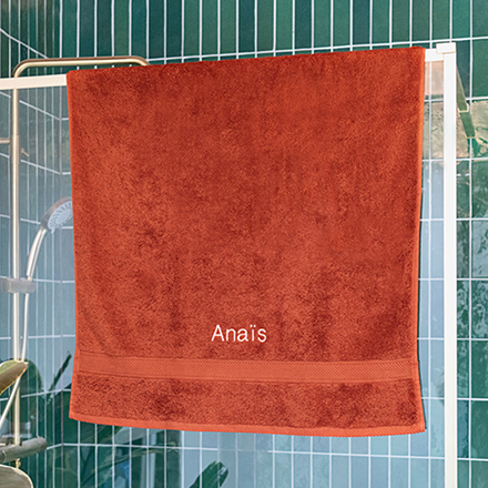 Serviette de bain bleu marine (70 cm x 140 cm)
